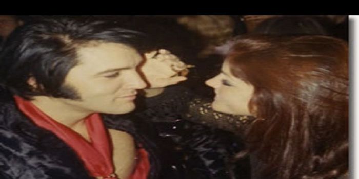 Priscilla Presley and Elvis Presley