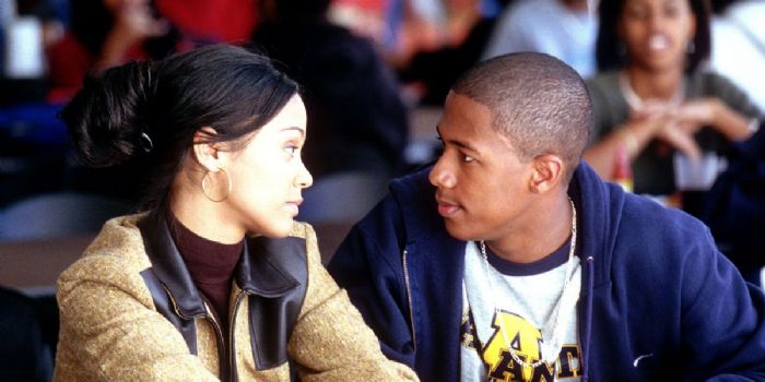 Zoe Saldana and Nick Cannon