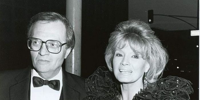 Angie Dickinson and Larry King