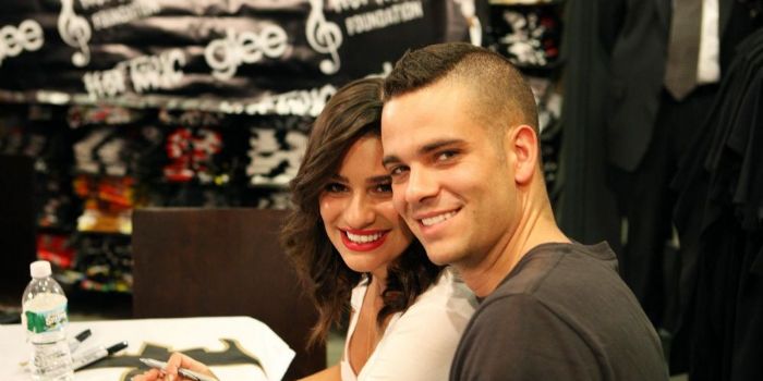 Lea Michele and Mark Salling