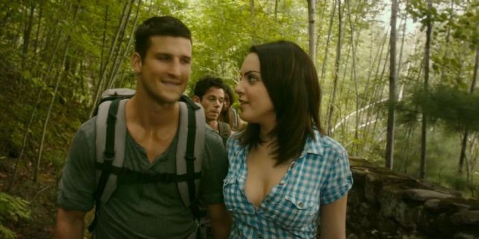 Elizabeth Gillies and Parker Young
