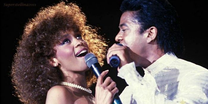 Whitney Houston and Jermaine Jackson
