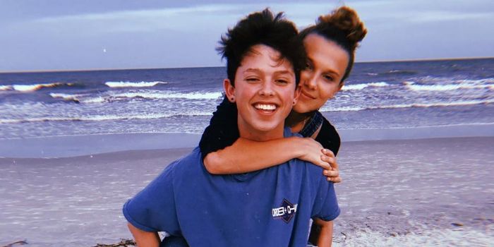 Millie Bobby Brown and Jacob Sartorius