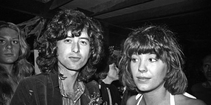 Jimmy Page and Pamela Des Barres