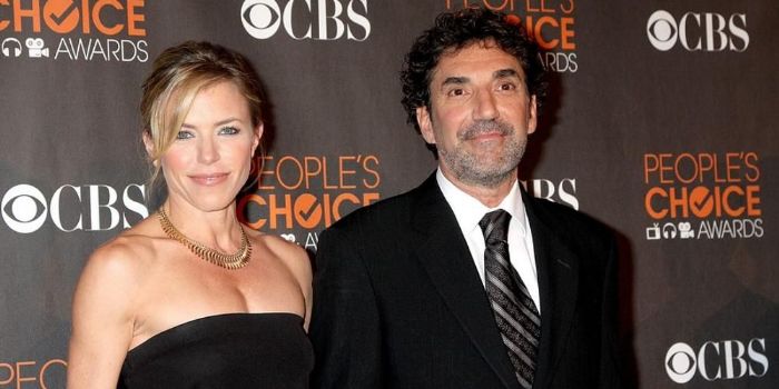 Chuck Lorre and Karen Witter