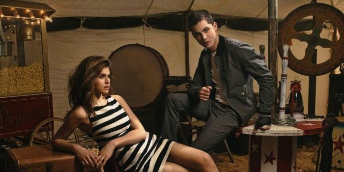 Logan Lerman and Alexandra Daddario