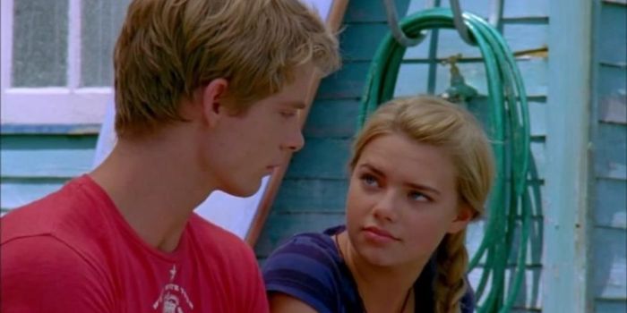 Luke Mitchell and Indiana Evans