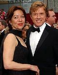 Robert Redford and Sibylle Szaggars