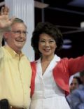 Elaine Chao and Mitch McConnell