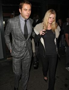 David Walliams and Lara Stone