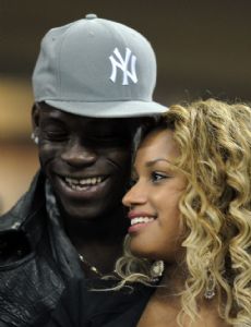 Mario Balotelli and Fanny Neguesha