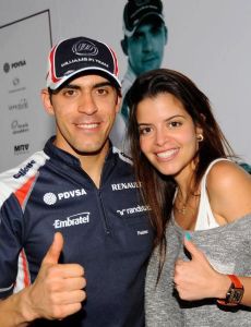 Pastor Maldonado and Gabriela Tarkanyi