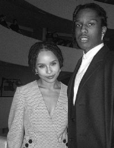 Asap Rocky and Zoë Kravitz
