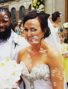 Adrian Clayborn and Shannon Holst