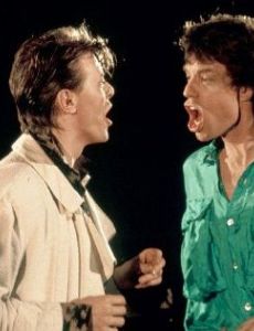 David Bowie and Mick Jagger