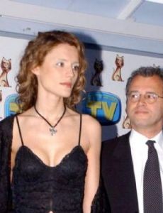 Michela Rocco di Torrepadula and Enrico Mentana