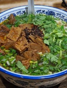 Lanzhou beef noodle soup