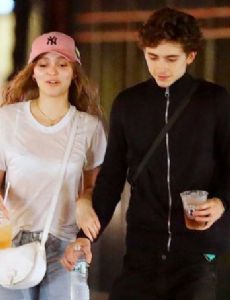 Lily-Rose Melody Depp and Timothée Chalamet