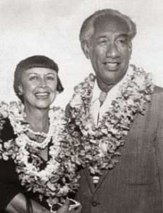 Duke Kahanamoku and Nadine Alexander