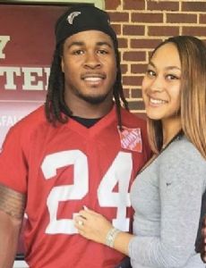 Devonta Freeman and Malikah Nash
