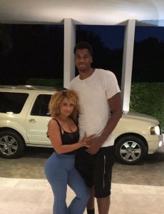 Hassan Whiteside and Ashley Ariza