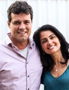 Felipe Camargo and Patrícia França