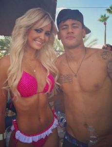 Jhenny Andrade and Neymar