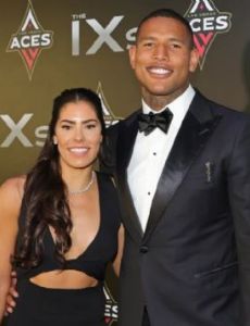 Kelsey Plum and Darren Waller