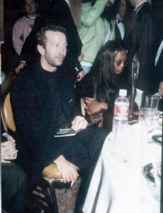 Naomi Campbell and Eric Clapton