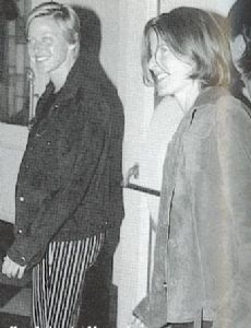 Ellen DeGeneres and Teresa Boyd