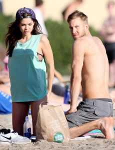 Aarika Wolf and Calvin Harris
