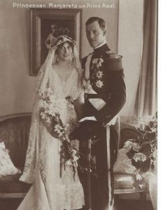 Princess Margaretha of Sweden and Prince Axel of Denmark