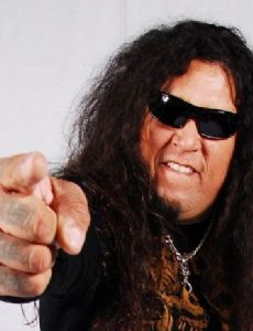 Alycen Rowse and Chuck Billy (vocalist)