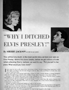 Elvis Presley and Sherry Jackson