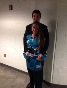 Tomas Hertl and Aneta Netolicka
