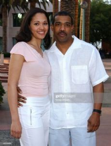 Elisha Wilson and Michael Beach
