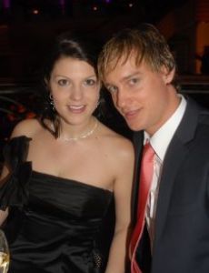 Katherine Legge and Peter Terting