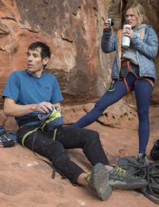 Sanni McCandless and Alex Honnold