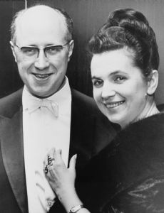 Galina Vishnevskaya and Mstislav Rostropovich
