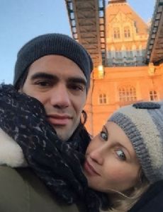 Radamel Falcao and Lorelei Taron