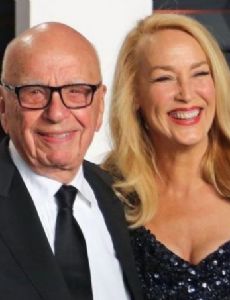 Jerry Hall and Rupert Murdoch