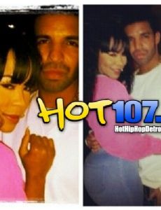 Chandra Davis and Aubrey Graham