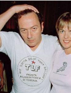 Joe Strummer and Lucinda Mellor