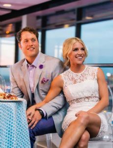 Matthew Stafford and Kelly Hall (I)