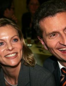 Günther Oettinger and Inken Stange