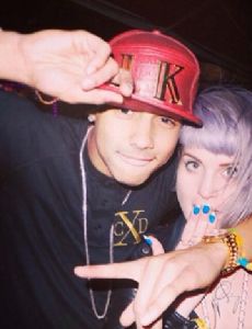 Quincy Brown and Kelly Osbourne