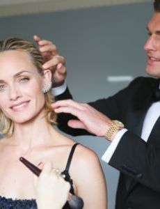 Amber Valletta and Teddy Charles (Hairdresser)