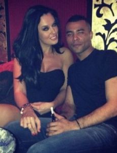 Ashley Cole and Anna Kelle
