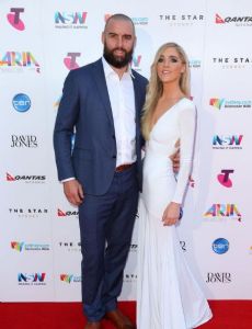 Scott Fardy and Penelope Austin