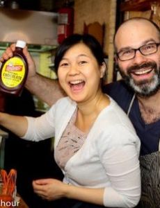 Jennifer Lim and Ben Sandler